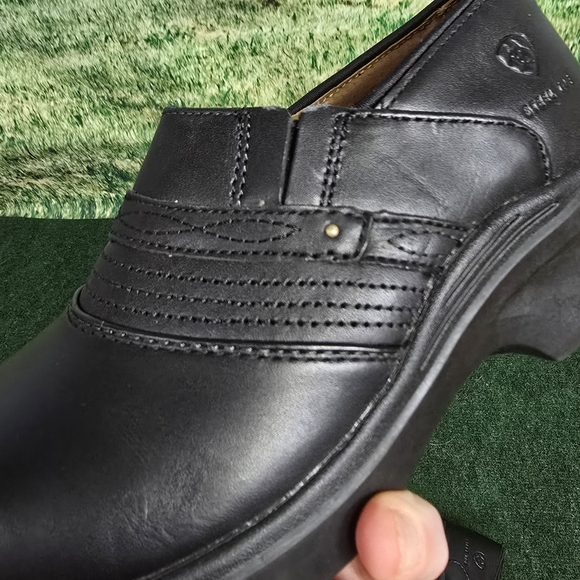 Ariat | Womens Expert Safety Genuine Leather Steel Toe Clogs - SIZE 9 - Picture 3 of 16